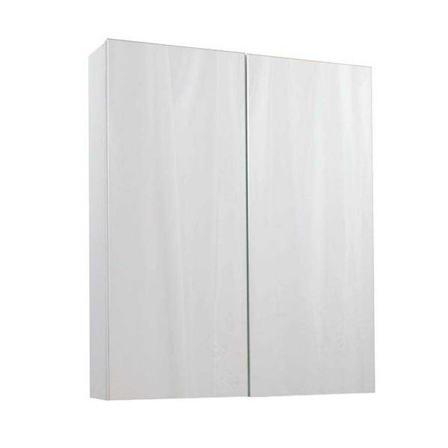 WS-Cassellie Idon 600mm Gloss White Mirror Cabinet-1