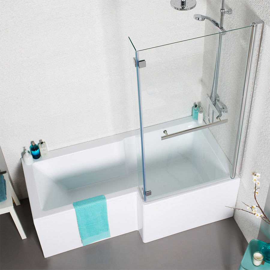Kartell Tetris 1700 x 850mm Right Hand Square Shaped Shower Bath