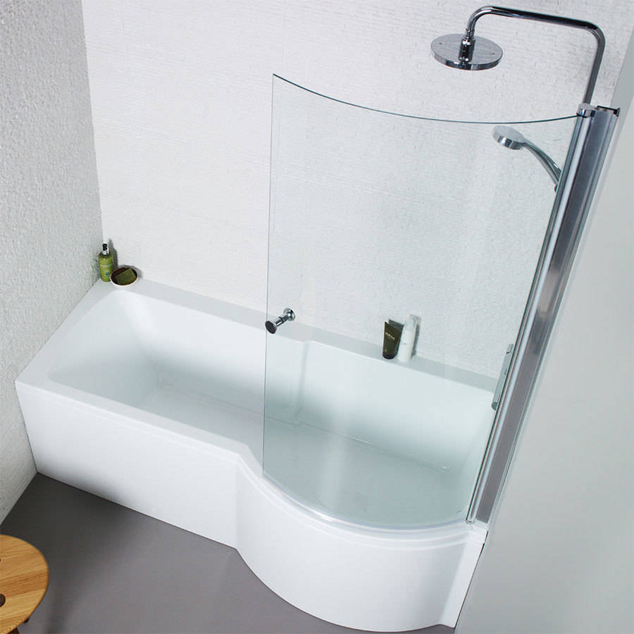Kartell Adapt 1500 x 850mm Right Hand P Shaped Shower Bath