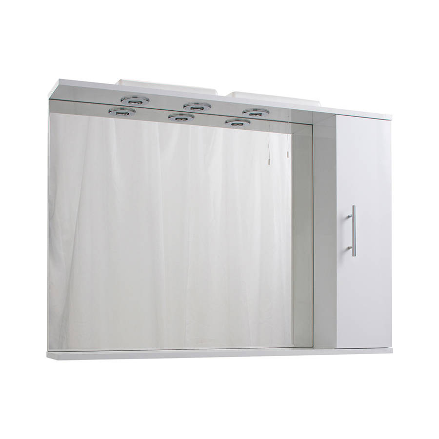Cassellie Kass 1050mm LED Mirrored Cabinet-1