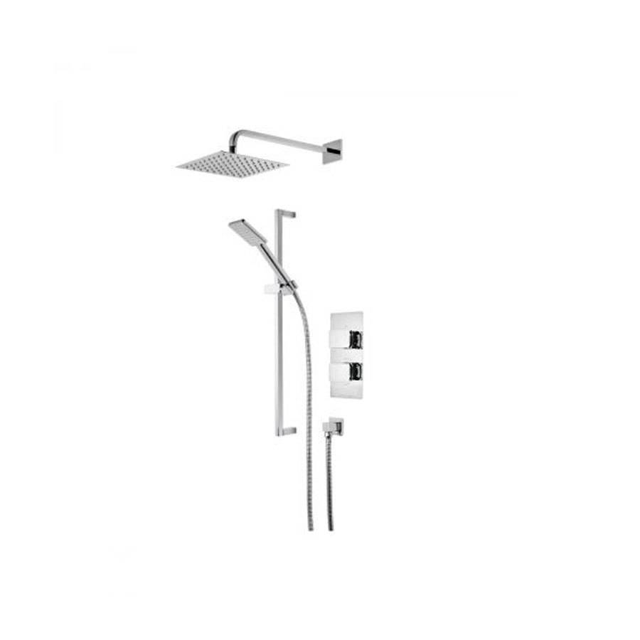 Roper Rhodes Elate Dual Function Shower System with Fixed Head & Riser Rail