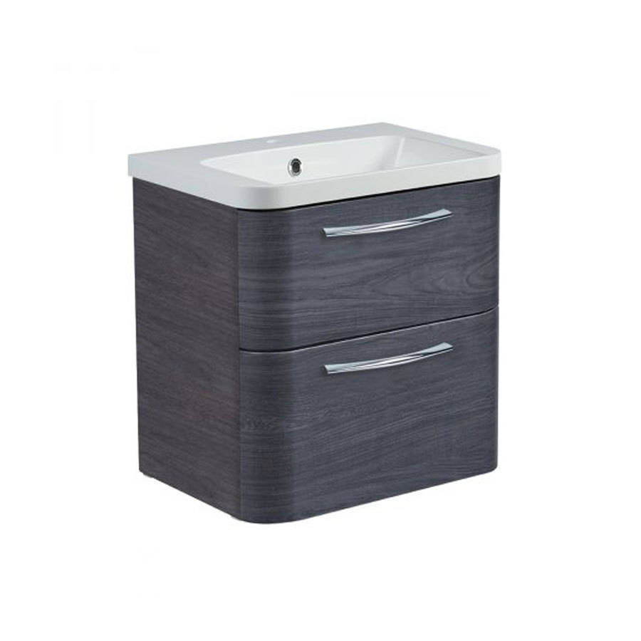 Roper Rhodes System 500mm Umbra Wall Mounted Basin Unit with Double Drawer