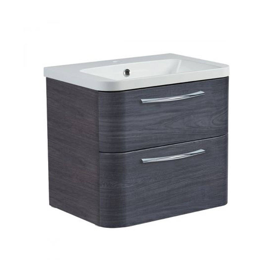 Roper Rhodes System 600mm Umbra Wall Mounted Basin Unit with Double Drawer