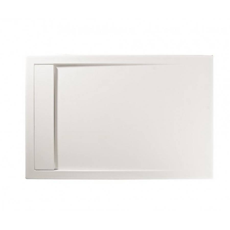 Roman Infinity 1000 x 800mm Gloss White Rectangular Shower Tray