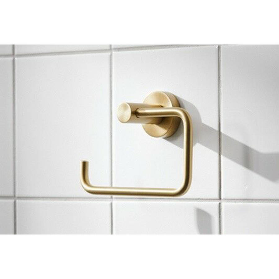 Miller Bond Polished Brass Toilet Roll Holder