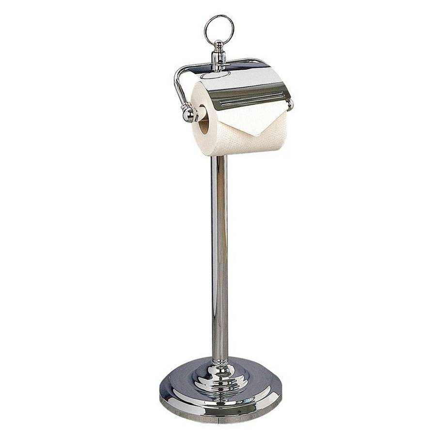 Miller Classic Freestanding Toilet Roll Holder with Lid