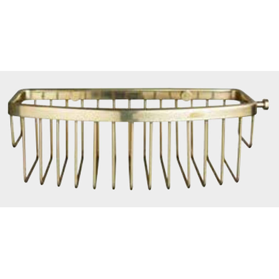 Miller Classic Polished Brass Gluable D Shaped Shower Basket