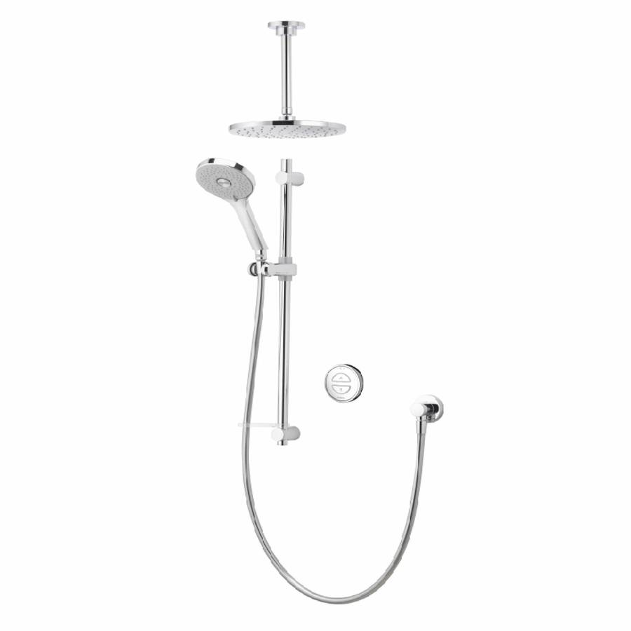 Aqualisa Unity Q Concealed Smart Shower with Adjustable Head and Ceiling Fixed Head (HP/Combi)