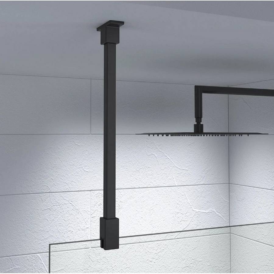 Kudos Ultimate Black Glass To Ceiling Fixing Kit 