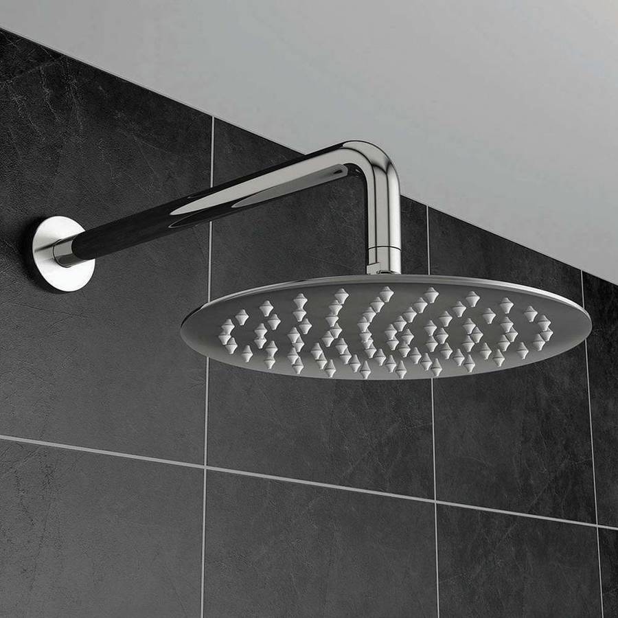 Ajax Round 400mm Fixed Shower Head in Chrome