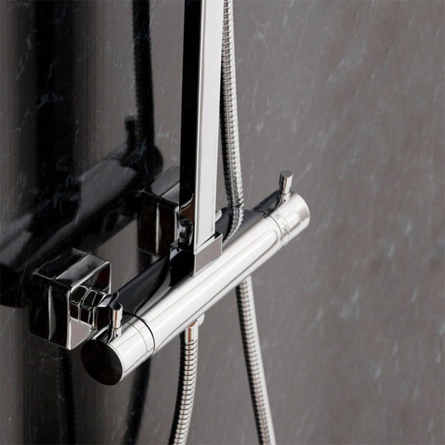 WS-Cassellie Quadrato Square Style Thermostatic Shower Kit-3