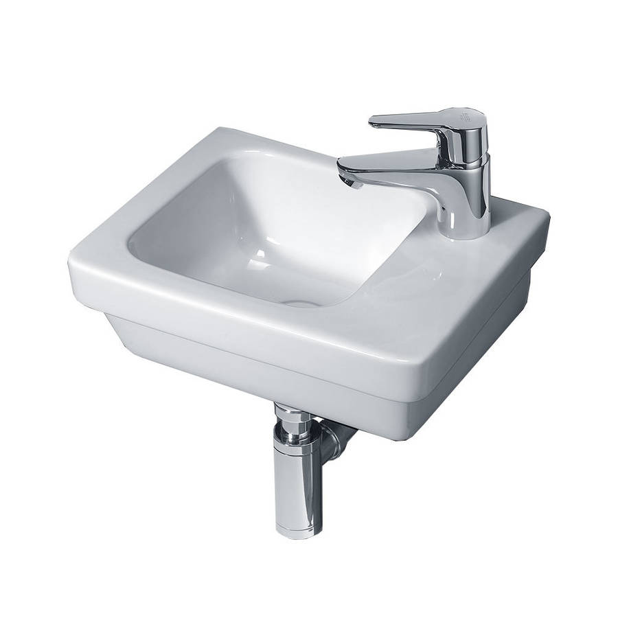 Essential Ivy Square 360mm Vessel Basin 1 Tap Hole