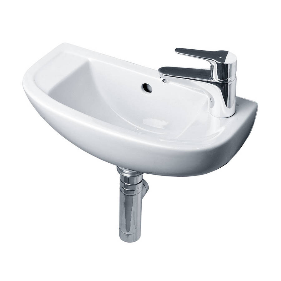 Essential Lily 450mm Vessel Basin 1 Tap Hole