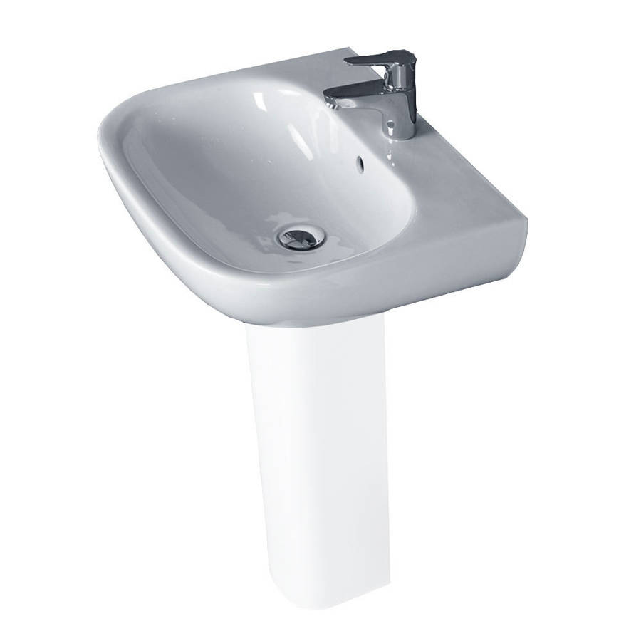 Essential Lily 550mm Basin 1 Tap Hole