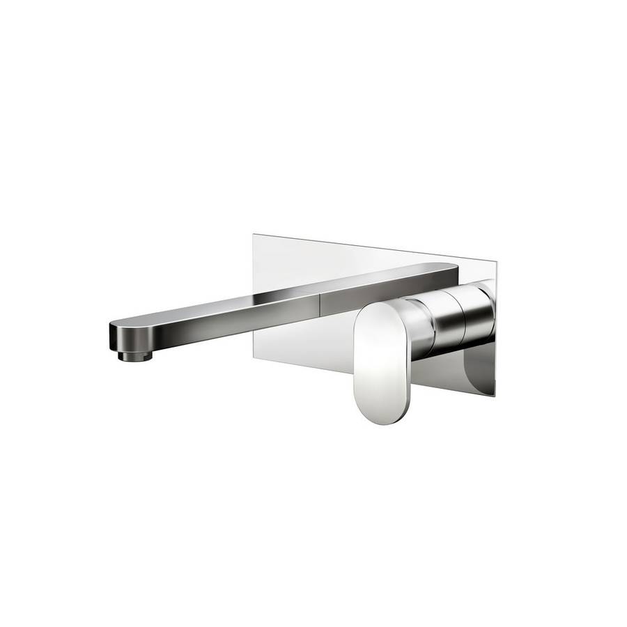 Essential Osmore Wall Mono Basin Mixer with Click Clack Waste