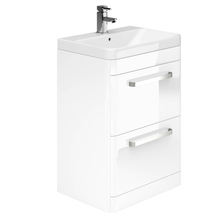 Essential Vermont White 500mm FS Washbasin Unit