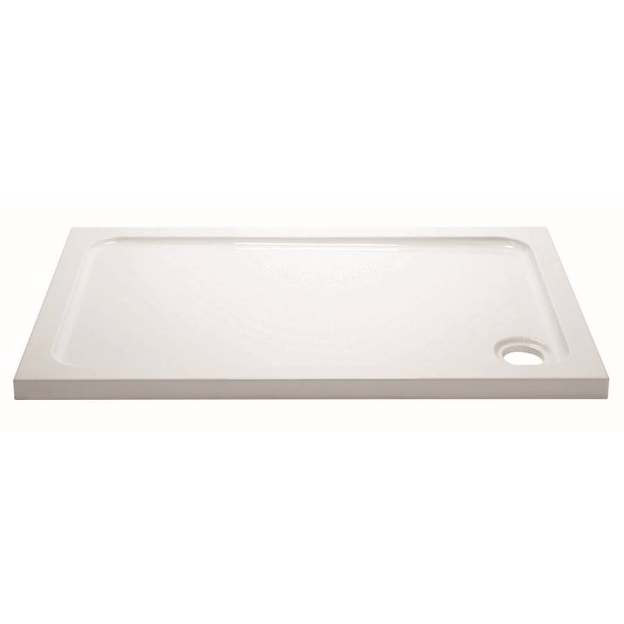 Aquadart White 900x700mm Rectangle Shower Tray 