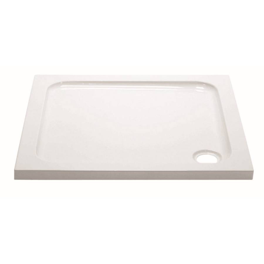 Aquadart White 760mm Square Shower Tray 