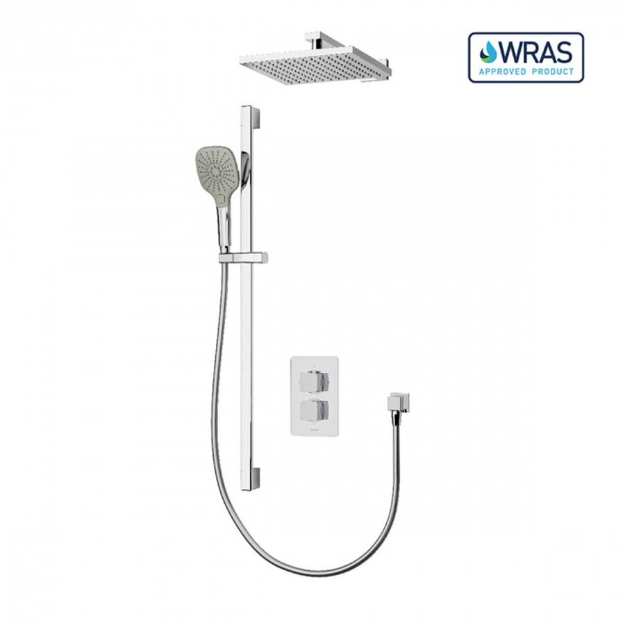 Aqualisa Dream Mixer Shower Square Dual Outlet with Adjustable and Fixed Head