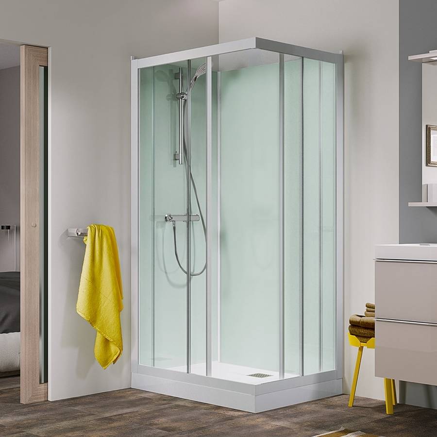 Kinedo Kineprime Glass 1000 x 800mm Sliding Door Corner Shower Pod