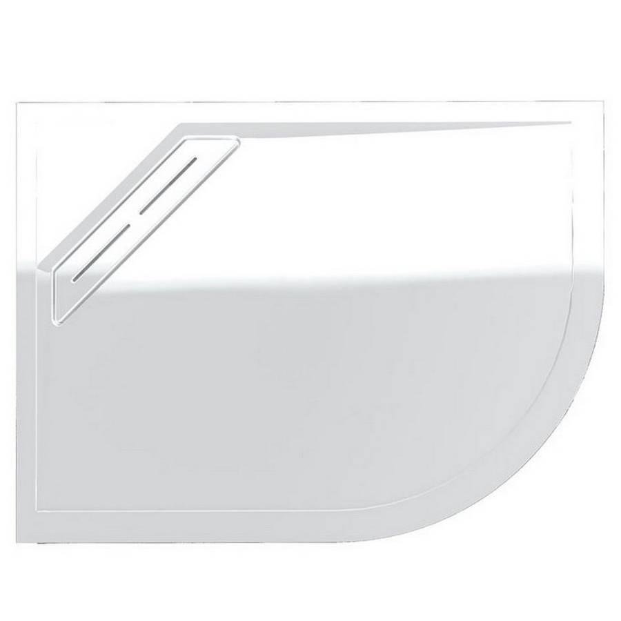 Kudos Connect2 900x800mm LH Gloss Offset Quadrant Shower Tray 