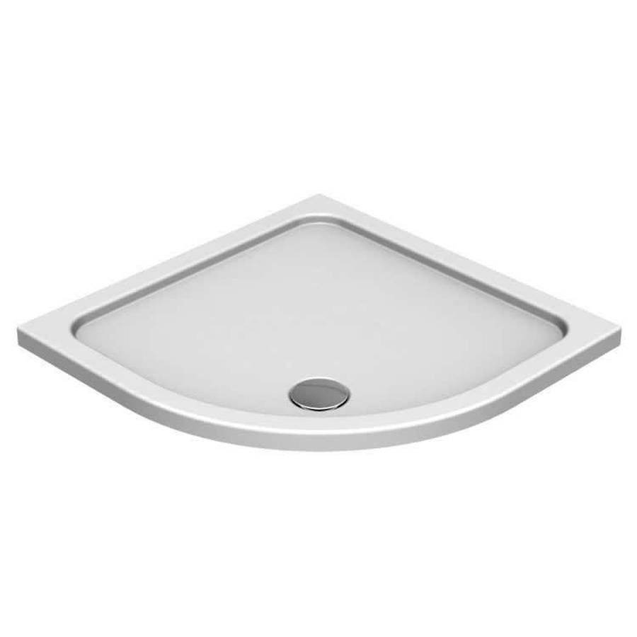 Kudos Kstone 1000x900mm LH Gloss Offset Quadrant Shower Tray 