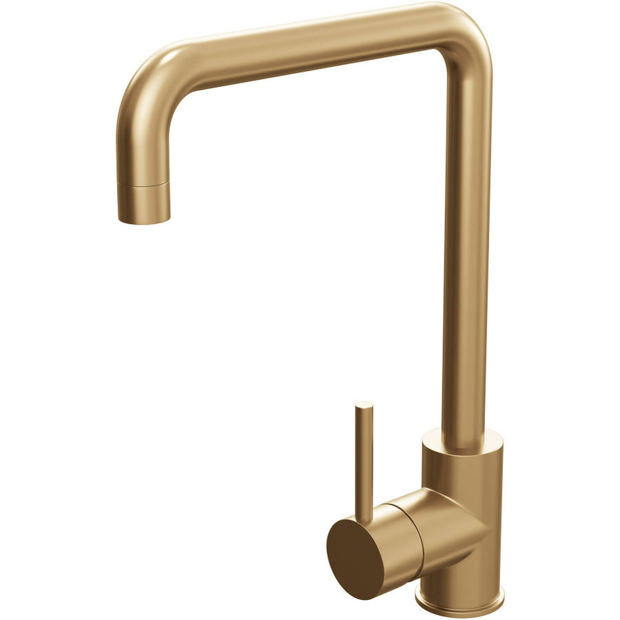 Cassellie Brushed Gold Single Lever Mono Kitchen Sink Mixer Tap-1