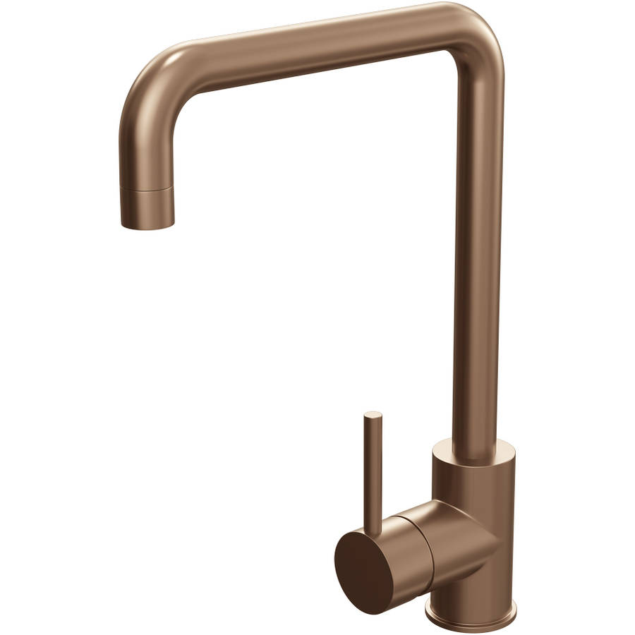 Cassellie Brushed Copper Single Lever Mono Kitchen Sink Mixer Tap-1