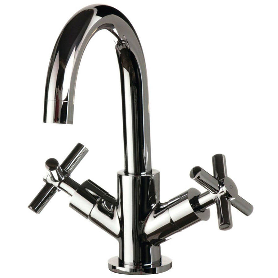 WS-Cassellie Dune Mono Basin Mixer Tap with Click Clack Waste-1