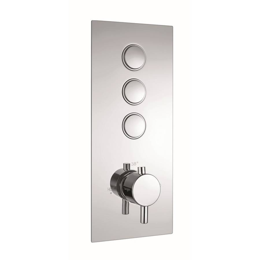 Niagara Equate Triple Push Button Concealed Shower Valve