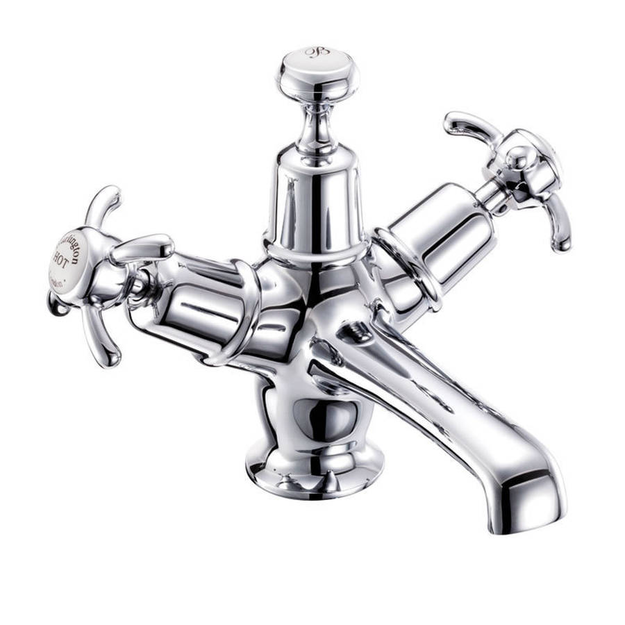 Burlington Anglesey Chrome Basin Mixer with Click-Clack Waste