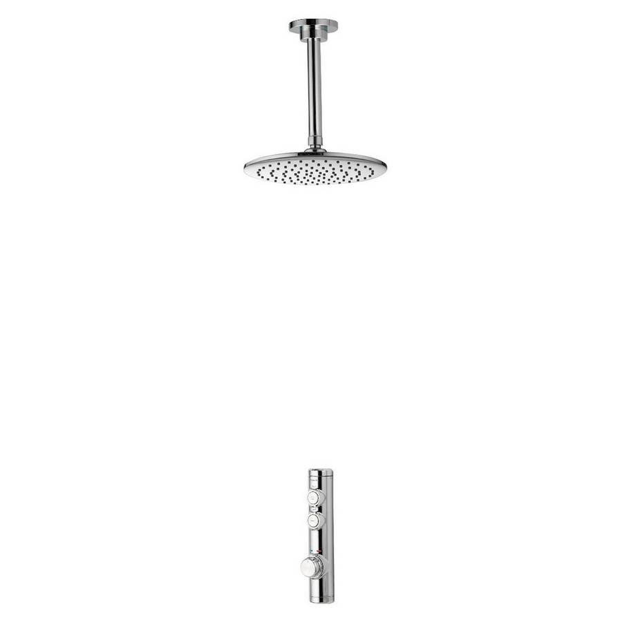 Aqualisa iSystem Concealed Smart Shower with Ceiling Fixed Head (Gravity Pumped)