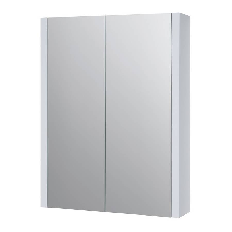 Kartell Purity 500mm White Double Door Mirror Cabinet