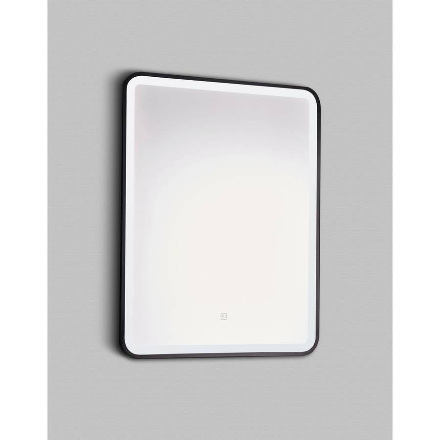 Kartell Nero Square 600x800mm Black LED Mirror 