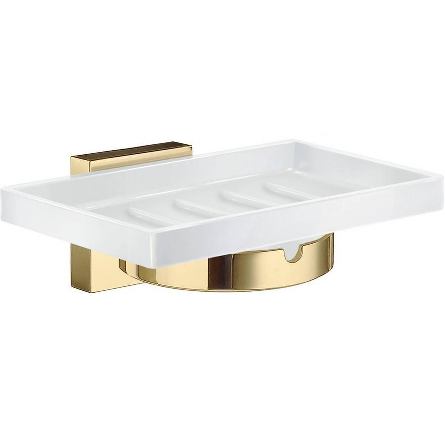 Smedbo House Polished Brass Holder with Soap Dish
