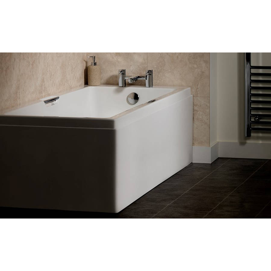 Carron Eco Integra 1700 x 700mm Single Ended Carronite Bath with Twin Grips-2