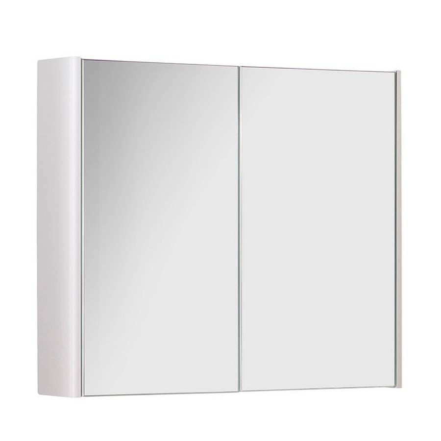 Kartell Options 800mm White 2 Door Mirror Cabinet