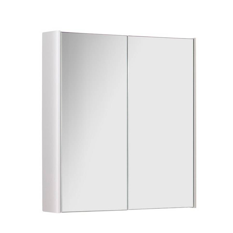 Kartell Options 500mm White 2 Door Mirror Cabinet