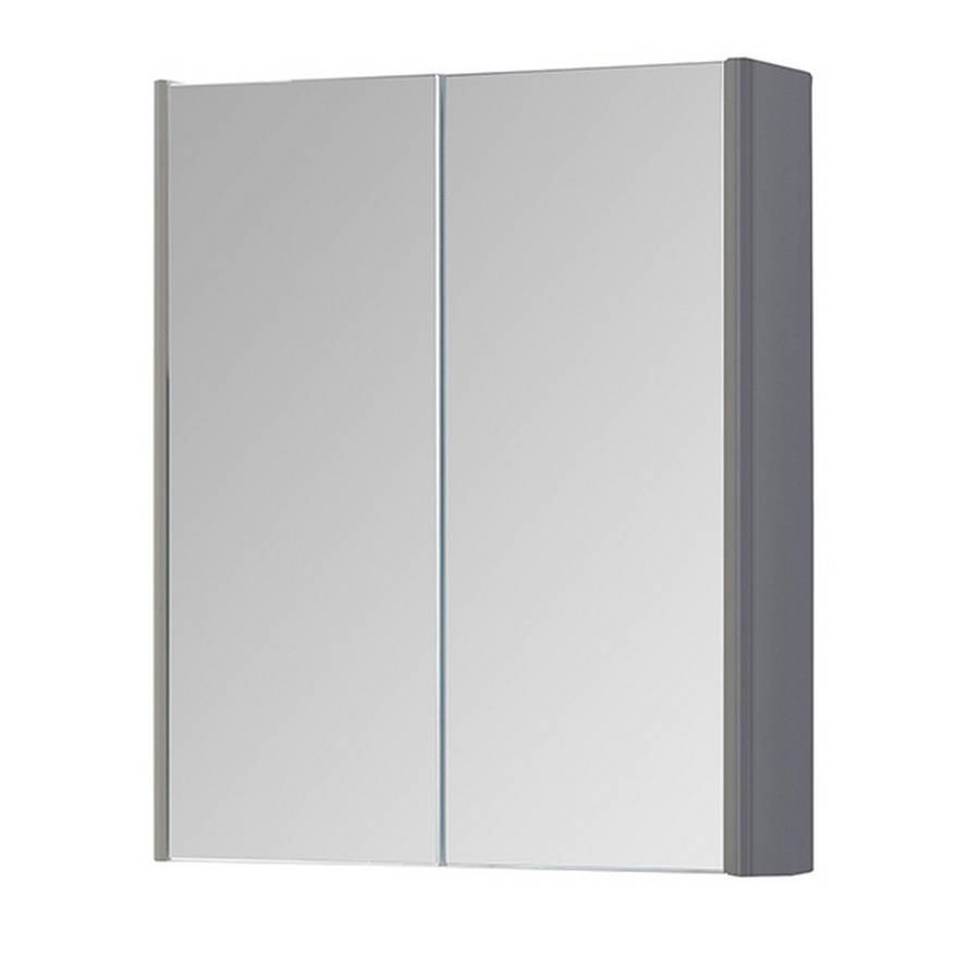 Kartell Options 500mm Basalt Grey 2 Door Mirror Cabinet