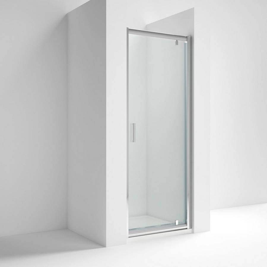 Nuie Rene 760mm Chrome Framed Pivot Shower Door