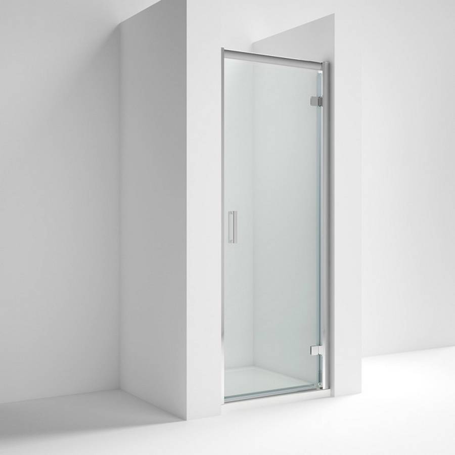 Nuie Rene 700mm Chrome Framed Hinged Shower Door