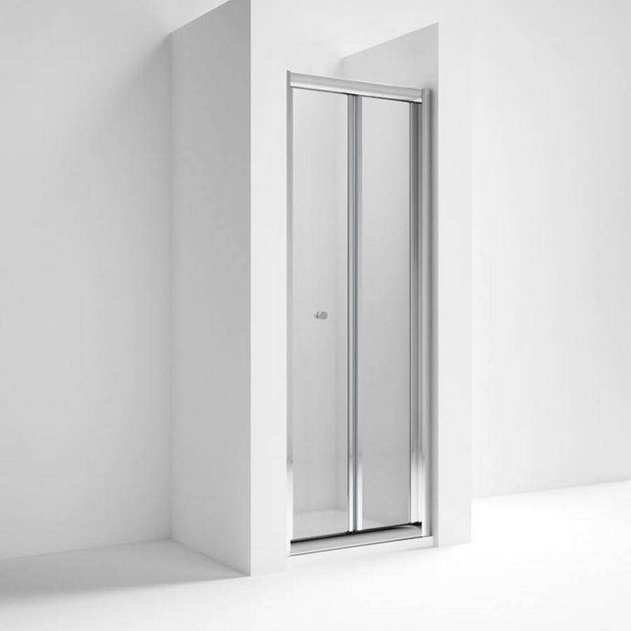 Nuie Rene 760mm Chrome Framed Bifold Shower Door