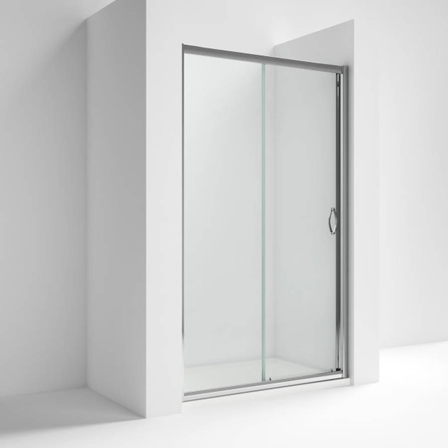 Nuie Ella 1000mm Chrome Framed Single Sliding Shower Door