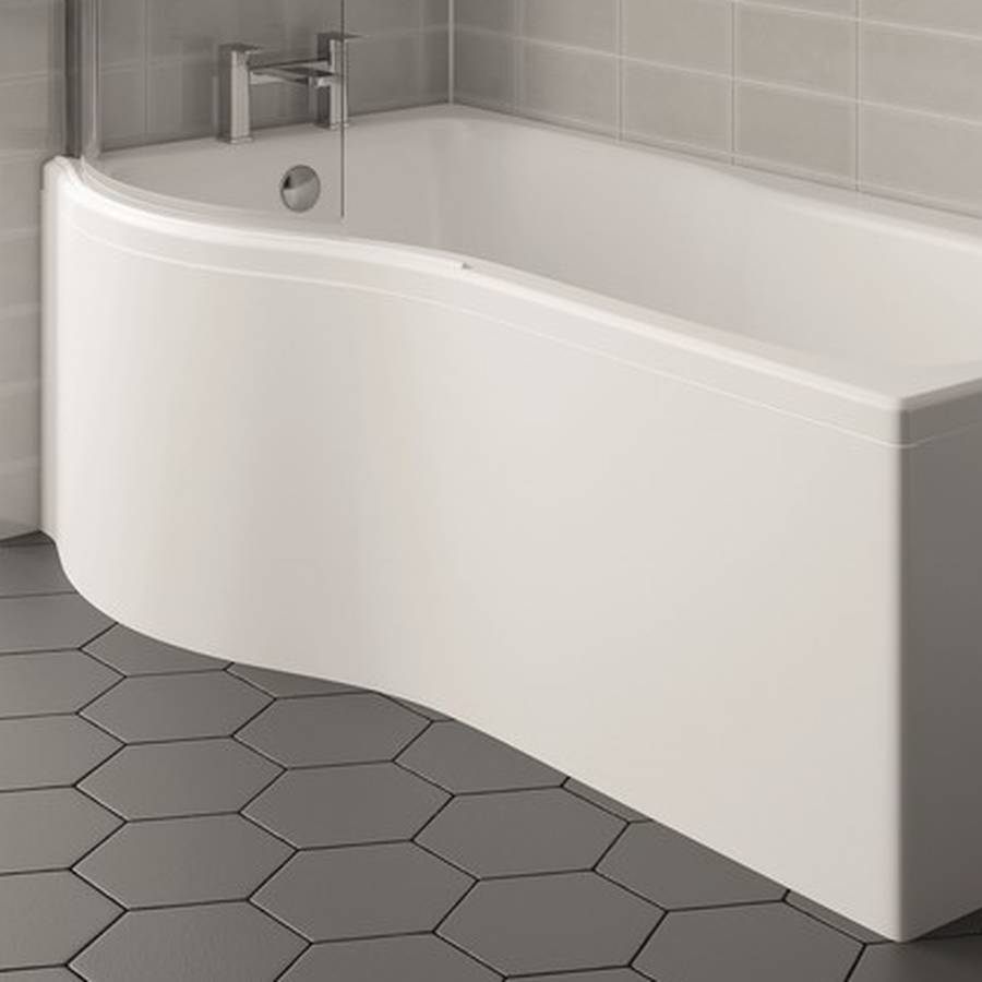 Kartell Oblique 1500mm P Shaped Shower Bath Front Panel