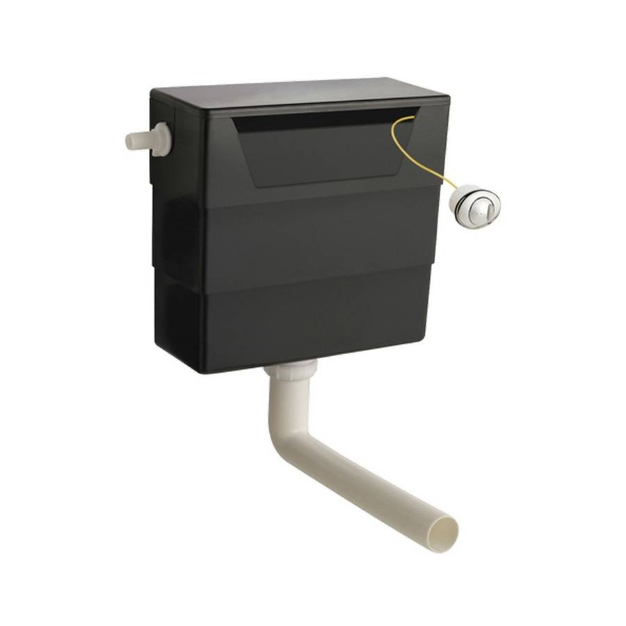 Nuie Concealed Dual Flush Cistern with Button