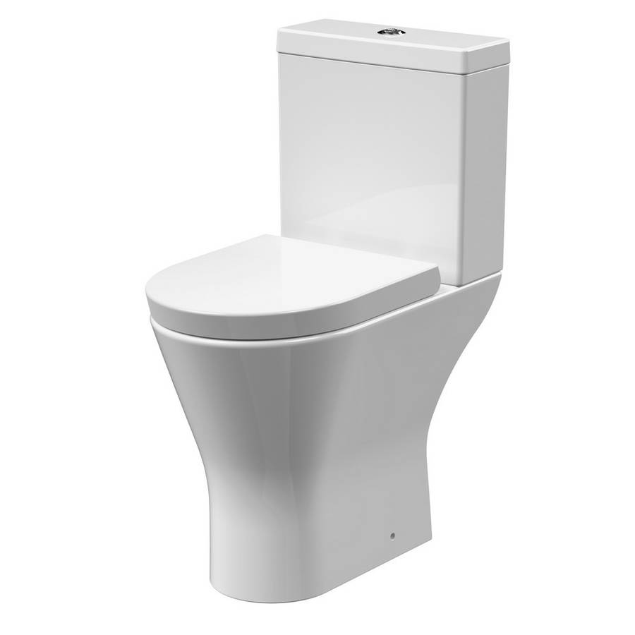 Nuie Freya Rimless Comfort Height Pan With Cistern and Soft Closing Seat