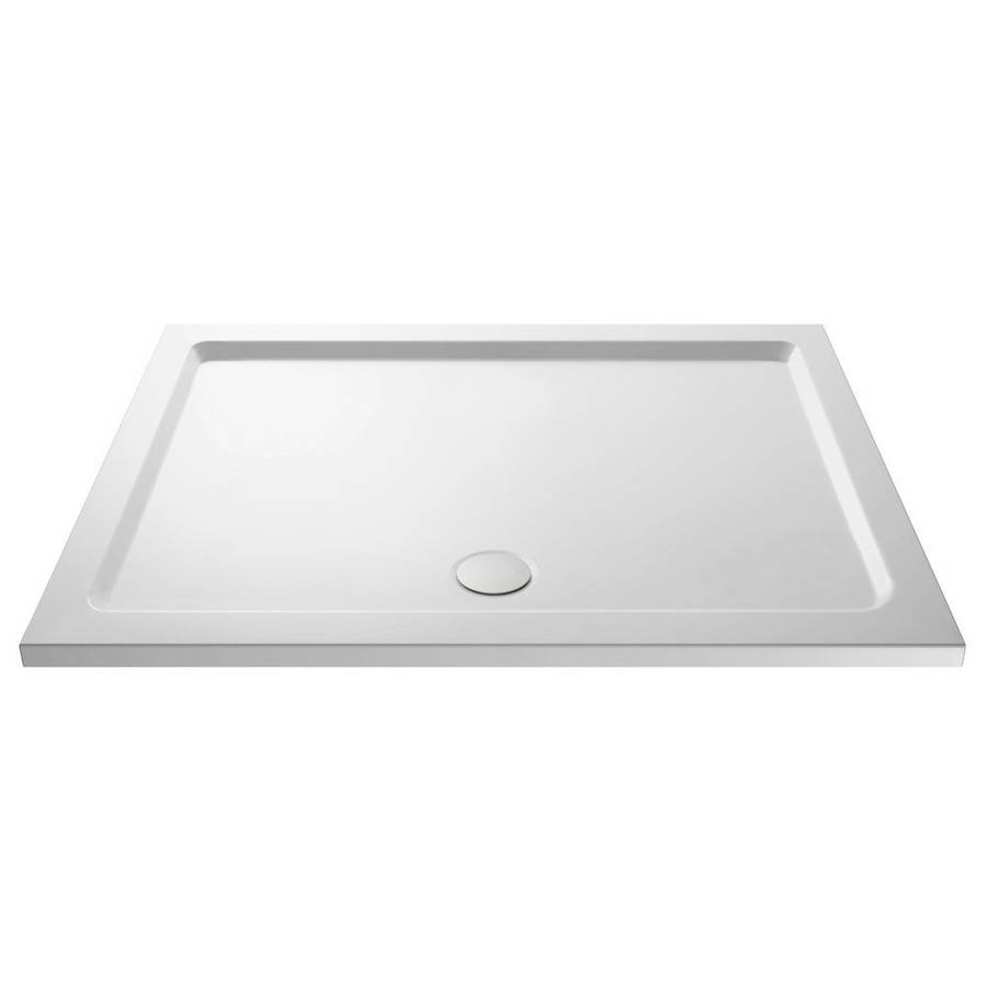 Nuie 1600x700mm Gloss White Rectangular Shower Tray