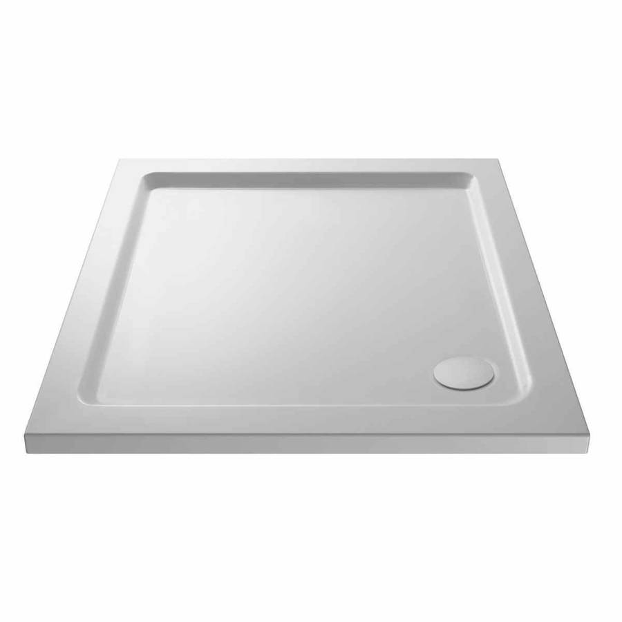Nuie 760x760mm Gloss White Square Shower Tray