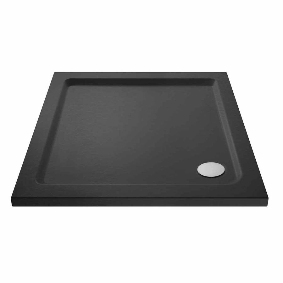 Nuie 700x700mm Slate Grey Square Shower Tray