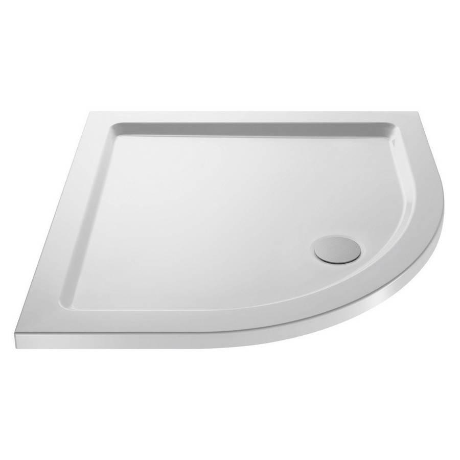 Nuie 800x800mm White Slip Resistant Quadrant Shower Tray